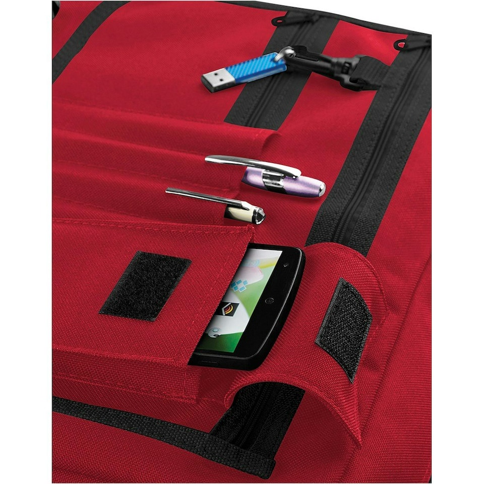 image 1 of Bagbase Contrast Detail Messenger Bag - Classic Red - One Size Red