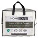 image 1 of Homescapes Australian Wool 400 GSM Heavy Duvet, King