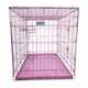 image 2 of Hugglepets Dog Cage Crate with Metal Tray | Silver | XS