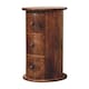 image 2 of Artisan Furniture Solid Wood Mini Chestnut Drum Chest