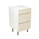 image 1 of 3 Drawer Base Unit 500mm w/ J-Pull Cabinet Door - Super Gloss Cashmere Cream | Super Gloss Cashmere