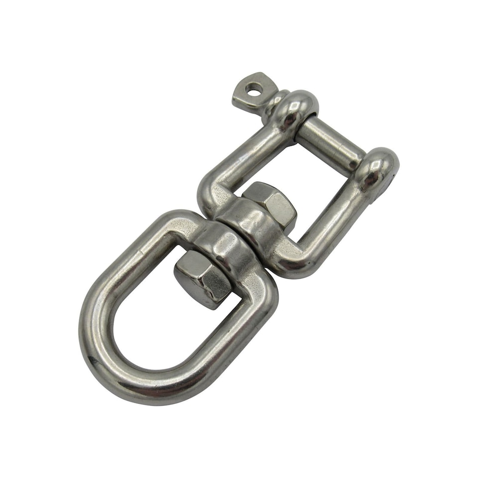 Jaw  Eye Swivel Shackle Stainless Steel 6MM (Marine Boat Sailing Pin 938KG)