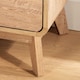 image 7 of 2 Drawer Bedside Oak Effect Scandi Legs Bedroom Furniture Nightstand Table Unit