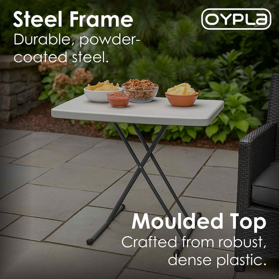 image 1 of 2.5ft 76cm Folding Heavy Duty Outdoor Trestle Party Garden Table