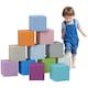image 1 of HOMCOM 12 PCs Soft Play Blocks Soft Foam Toy Blue | Blue | Blue