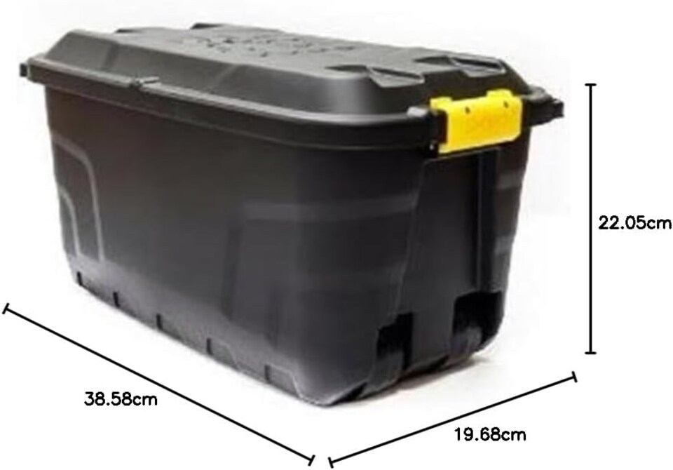 image 1 of Strata Storage Box 75 Litre Black