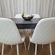 image 8 of Dining Table Set with 4 Chairs Dining Room, Kitchen table set of 4 Grey