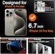 image 4 of 1 x Privacy Full Coverage Screen Protector for iPhone 15 Pro Max 6.7-Inch | Clear