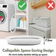 image 8 of Marco Paul Grey Plastic Collapsible Laundry Basket Large 22l Portable Storage Grey