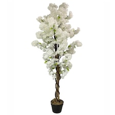 150cm Artificial White Blossom Tree