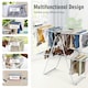 image 10 of COSTWYA Foldable 2-Level Clothes Drying Rack Garment Drying Hanger