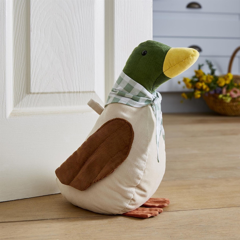 image 1 of Ulster Weavers Mallard Doorstop - Shaped Beige