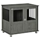 image 1 of PawHut Dog Crate Kennel Cage for Small Medium Dog, Indoor End Table, Grey