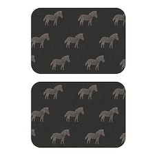 I-Style Luxe Zebra Set of 2 Velvet Backed Placemats