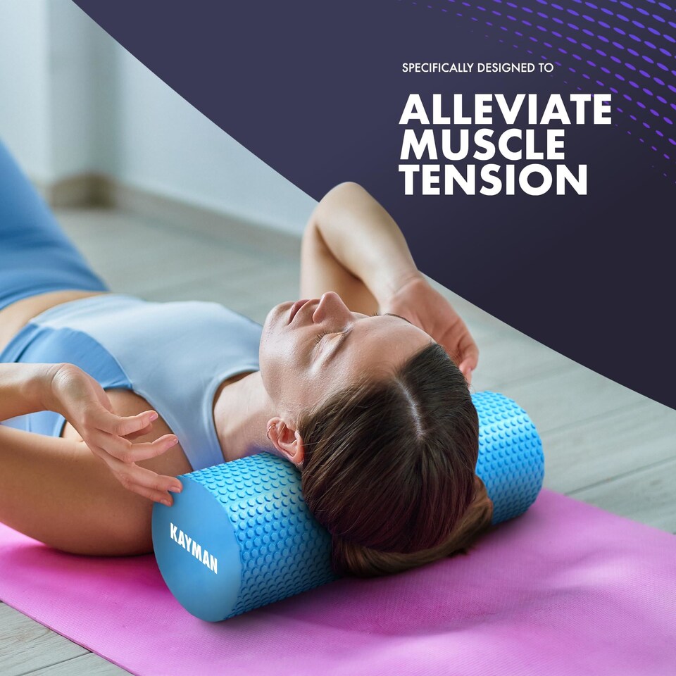 image 1 of Kayman Foam Roller 44 Centimetre for Back Legs and Post Workout Recovery