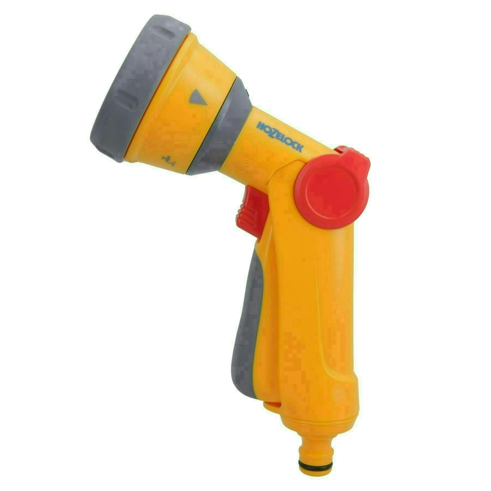 image 1 of Hozelock Multi Spray Gun Soft Touch Water Hose Pipe 5 Function & Aquastop