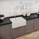 image 4 of Fireclay 595mm Single Bowl Butler Kitchen Sink with Overflow, Classic Tap & Waste in White Ceramic by Balterley
