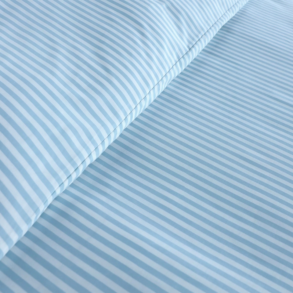 image 1 of Martex Studio Edition Blue Pinstripe Duvet Cover Set - Single