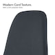 image 4 of VonHaus Cavell Cord Textured Charcoal Blue Dining Chairs | Blue | Charcoal Blue | One Size | 2