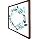 image 3 of Blue leaves frame (Picture Frame) White | M