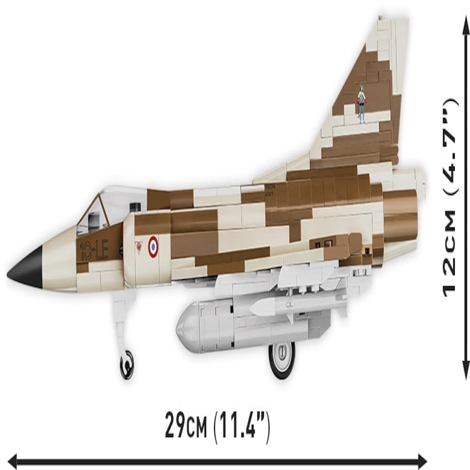 image 1 of Mirage IIIC brick plane model - COBI 5818 - 444 bricks