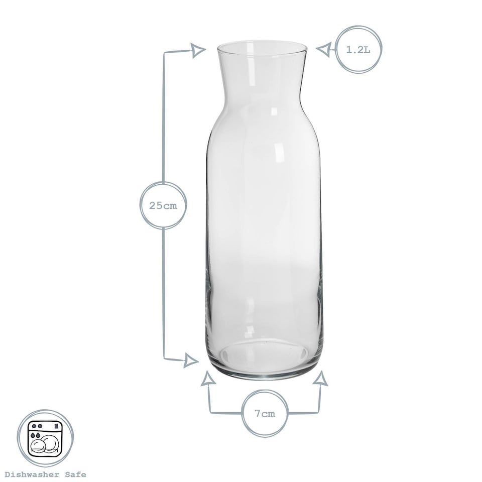 image 1 of Argon Tableware Brocca Glass Carafe - 1.2 Litre