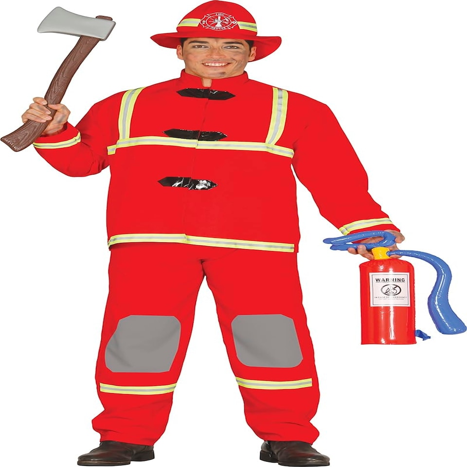 image 1 of Fancy Dress Adult Firefighter - XXL