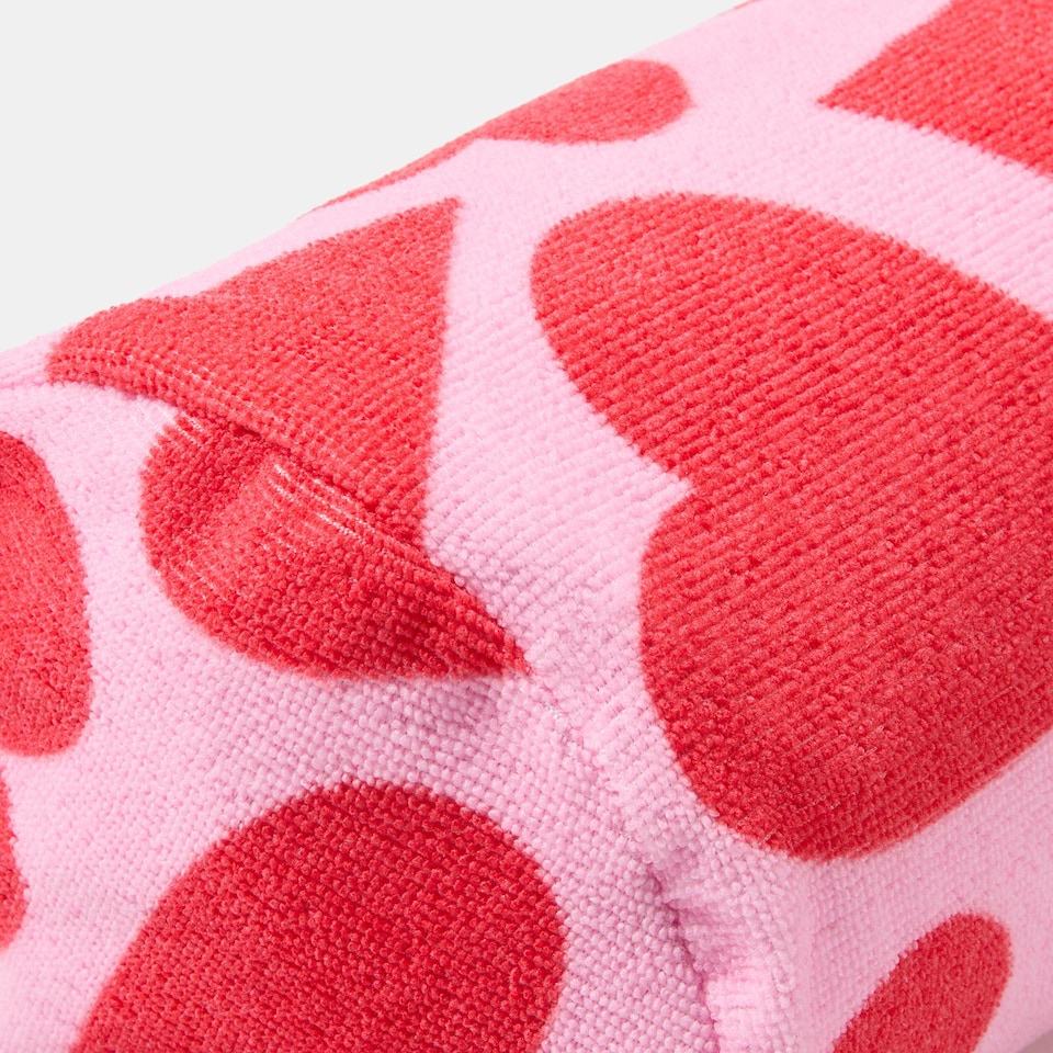 image 1 of OHS Heart Prints Beach Bolster Neck Back Support Pillow