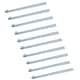 image 1 of HD Strap Tailgate Straight Hinge for 12.5mm Pins 460mm Long Zinc Plated 10pc Silver