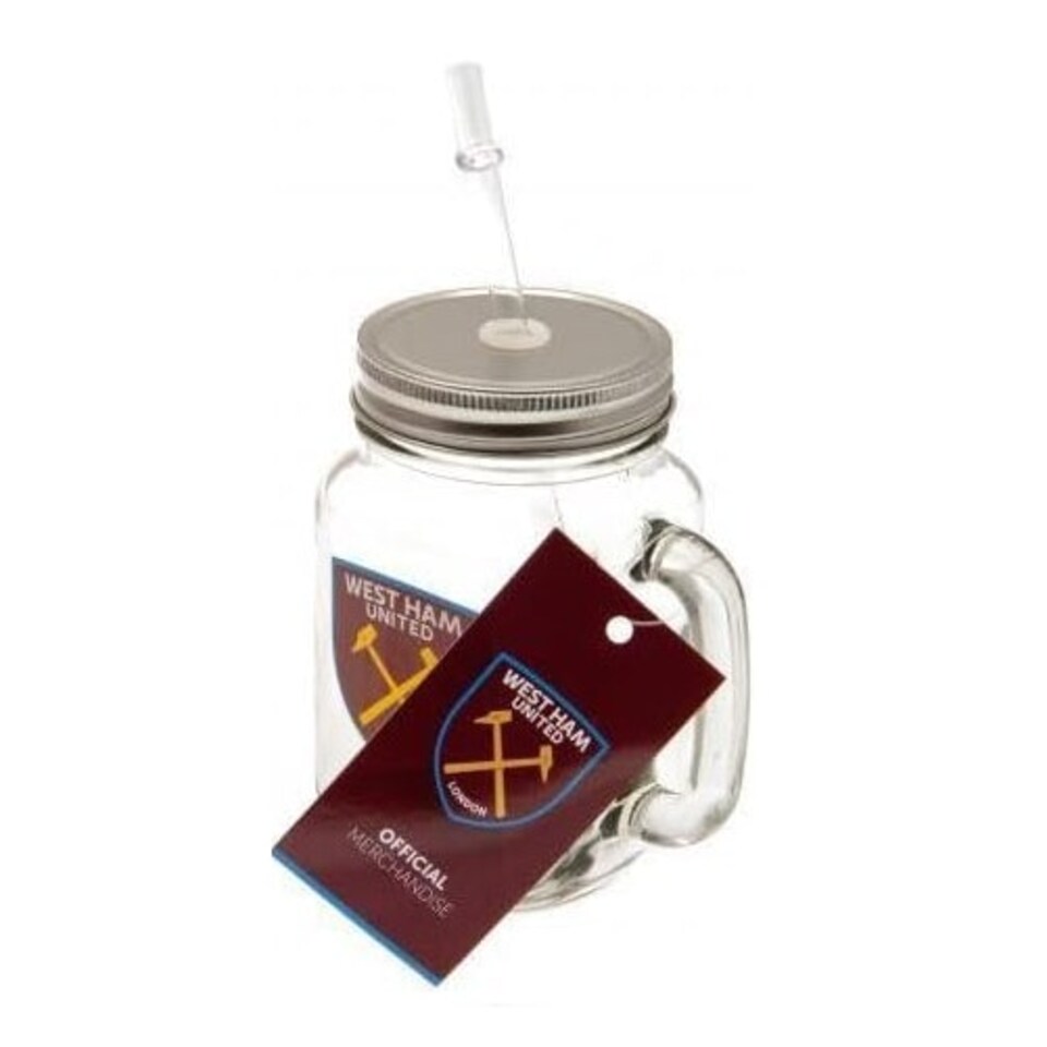 image 1 of West Ham FC Mason Jar Clear
