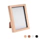 image 1 of Nicola Spring A5 (6 x 8") Photo Frame - Light Wood - 3D Photo Frame Picture Frame Box Portrait Display Case (23.5 x 17cm)