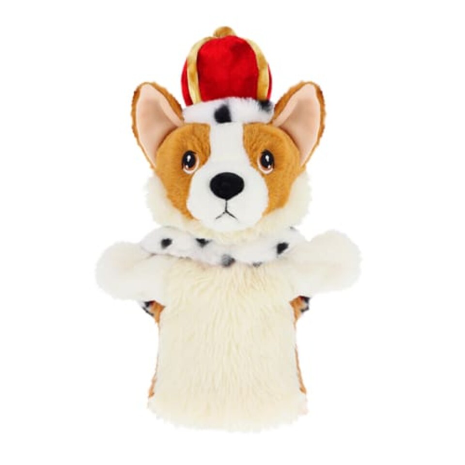 27cm Corgi with Cape & Crown Hand Puppet