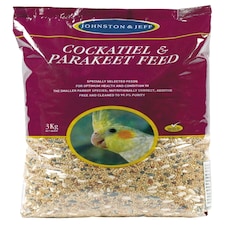 Johnston & Jeff Cockatiel & Parakeet Mix 3kg (Pack of 4)