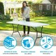 image 4 of Folding Table Lifetime White Rectangular Steel Plastic 185 x 76 x 74 cm