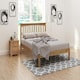 image 1 of 6ft Super King Real oak,Solid,strong,wood bed frame.Low foot end wooden bedstead