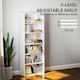 image 9 of HOMCOM 6 Tier Bookshelf, Freestanding Bookcase with Adjustable Shelves, White White