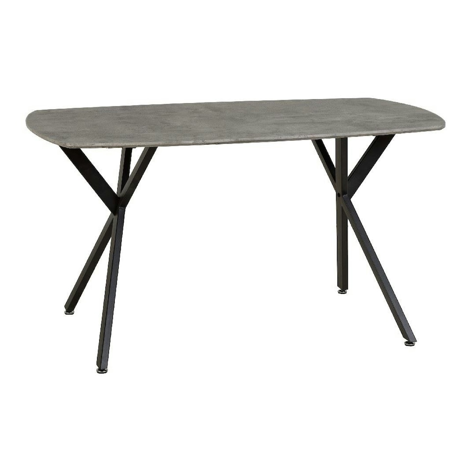 image 1 of Athens Dining Set with 4 Lukas Velvet Chairs Pink | Concrete Effect/Baby Pink