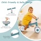 image 6 of COSTWAY Baby Balance Bike 4 Wheels Toddler First Bike Blue