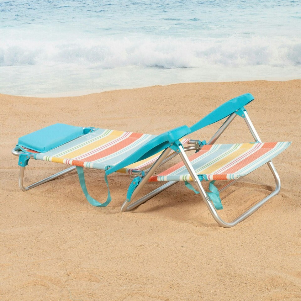 image 1 of Beach Chair Aktive Multicolour 48 x 90 x 60 cm (2 Units) N/A