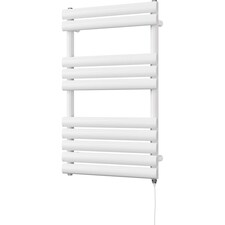 Omeara - White Electric Towel Rail H825mm x W500mm 400w Standard