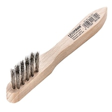 Lessmann Spark Plug Brush 3 Row Stainless Steel Wire