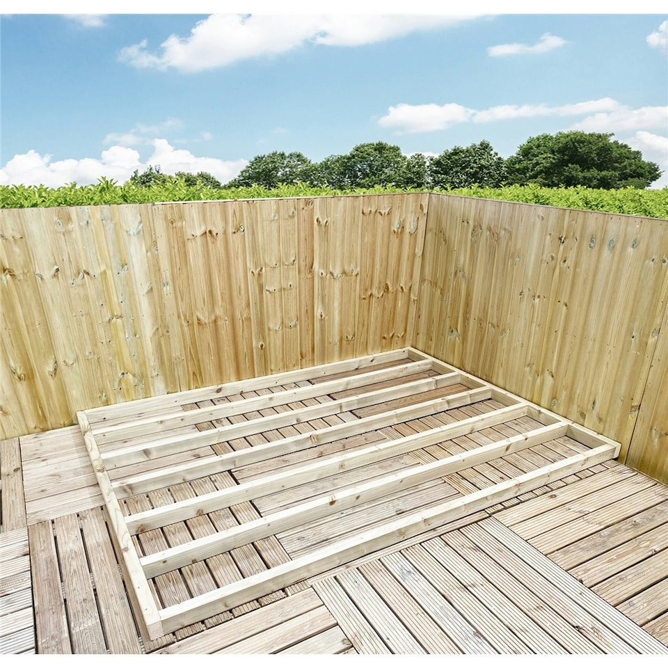 image 1 of 10 x 10 (3.0m x 3.0m) Pressure Treated Timber Base (C16 Graded Timber 45mm x 70mm)
