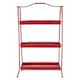 image 1 of Lexa Red Metal Storage Rack Red