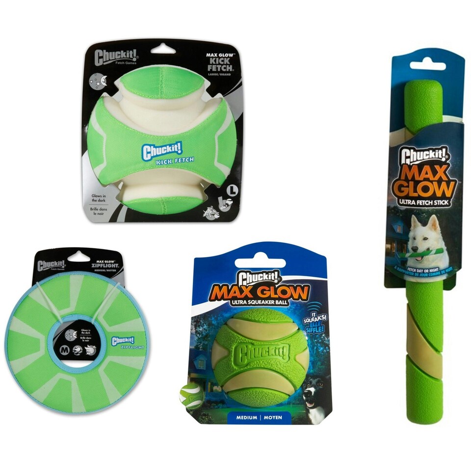 image 1 of Chuckit! Max Glow Kick Fetch/Ultra Fetch Stick/Ziplight/Ultra Squeaker