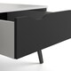 image 8 of Oslo Coffee Table 1 Drawer 1 Shelf in White and Black Matt