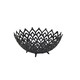 image 1 of Hill Interiors Cast Lattice Bowl - Black - 20cm x 47cm x 47cm