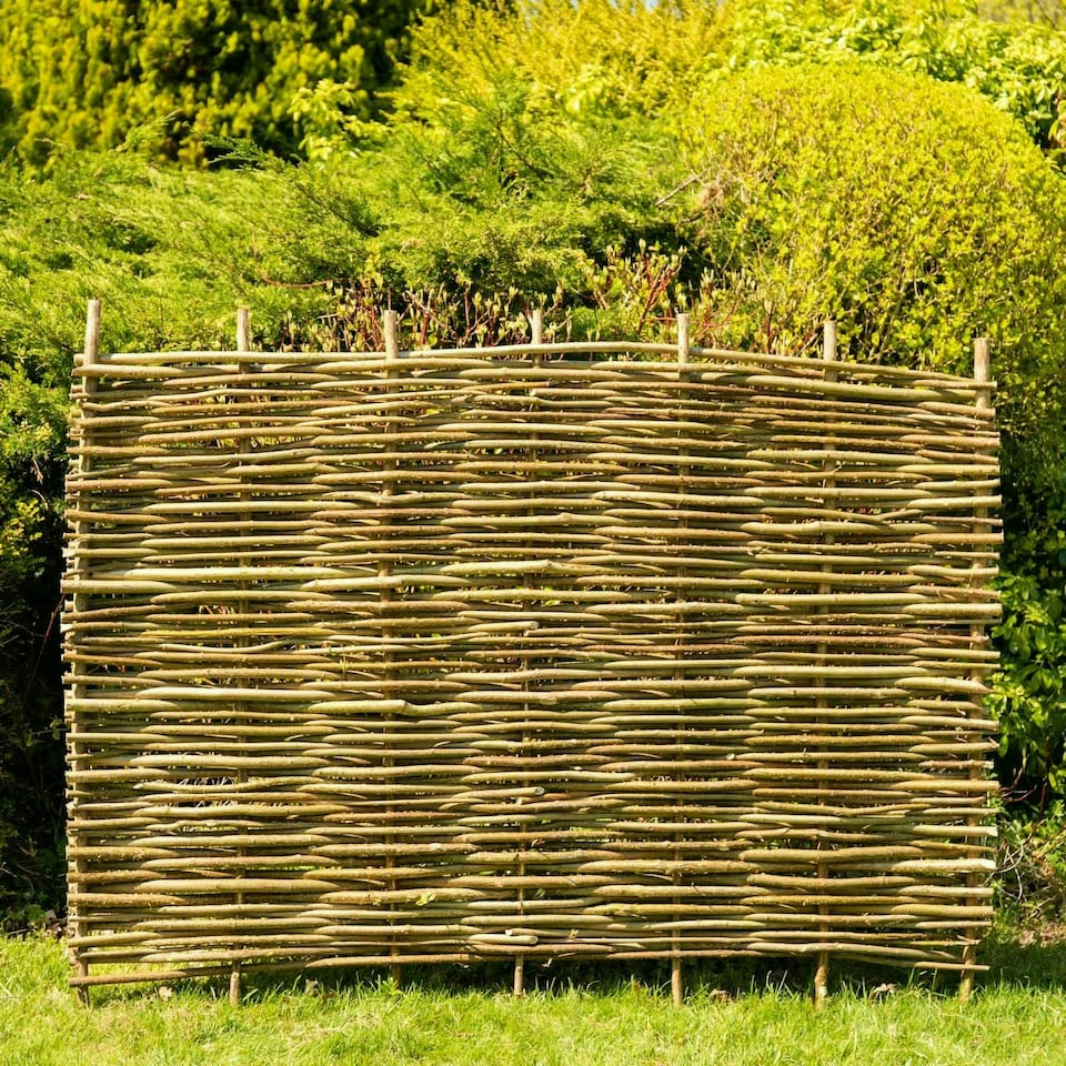 image 1 of Primrose Hazel Hurdle Fence Panel Premium Woven Wattle Weave 6ft x 4ft