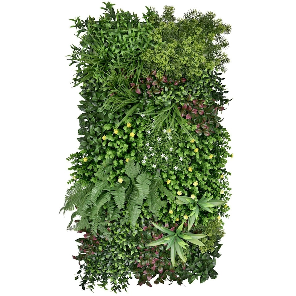 image 1 of True Products Premium Artificial Living Wall Green Plant Panel 1m x 50cm Wonderland