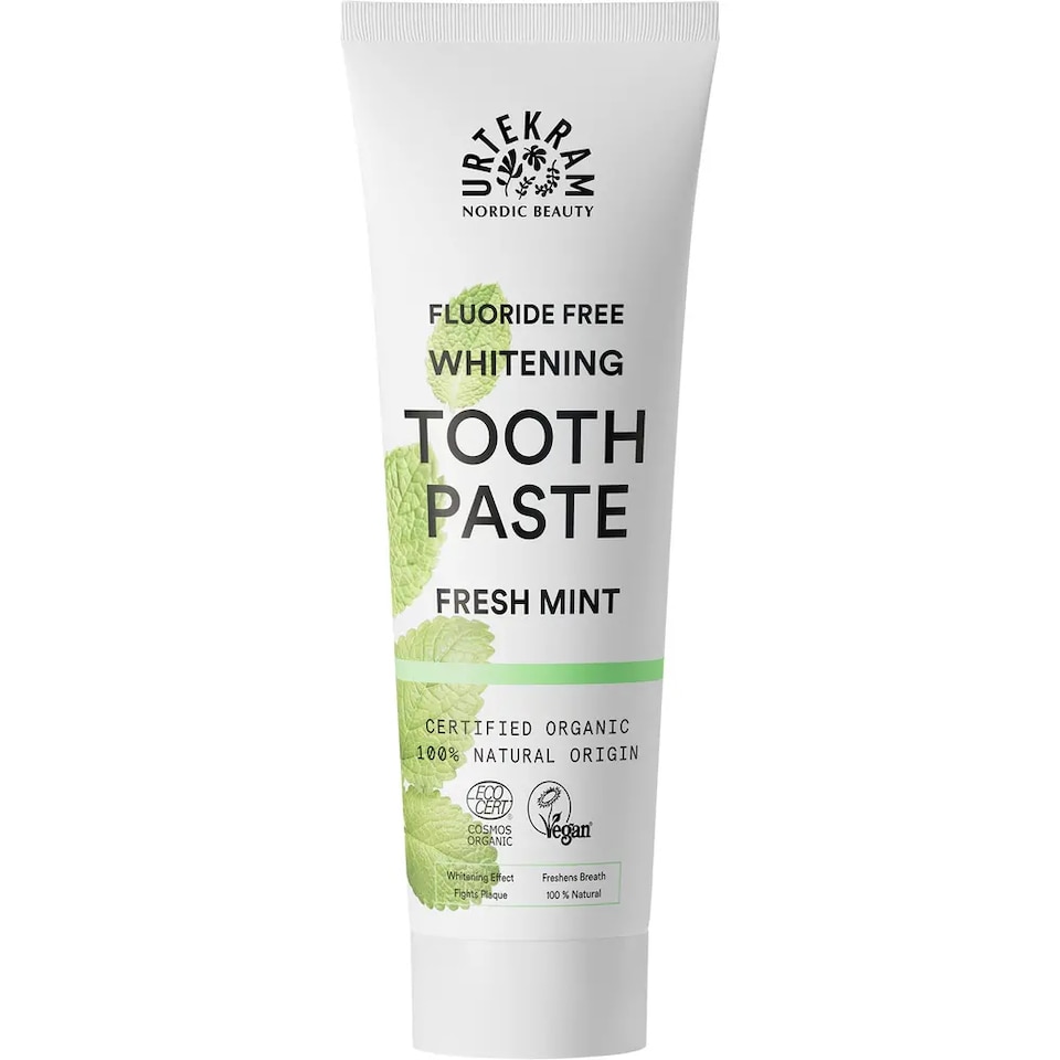 image 1 of Organic Fresh Mint Whitening Toothpaste 75ml (Urtekram) | Multi | 1