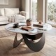 image 7 of HOMCOM Coffee Table Sintered Stone Top